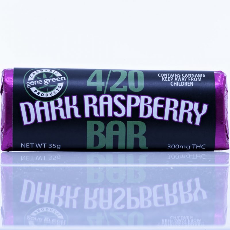 Gone Green - 420 Chocolate Bar - Dark Rasberry, 300 MG THC