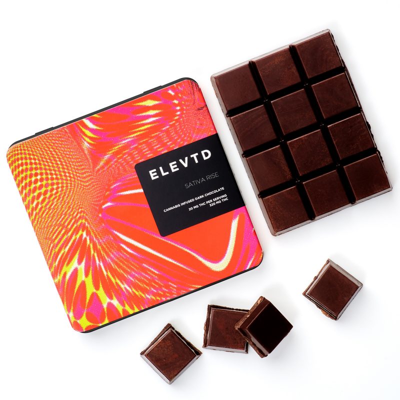 ELEVTD SATIVA RISE Chocloate (320 MG)